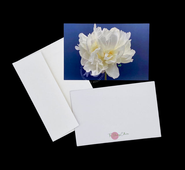 "40 Love" Peony Notecards – Box of 8 with Envelopes