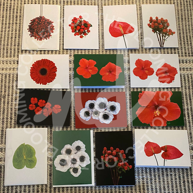 The Blooming Collector Cards- 2025-Box of 8 Mixed Holiday Cards