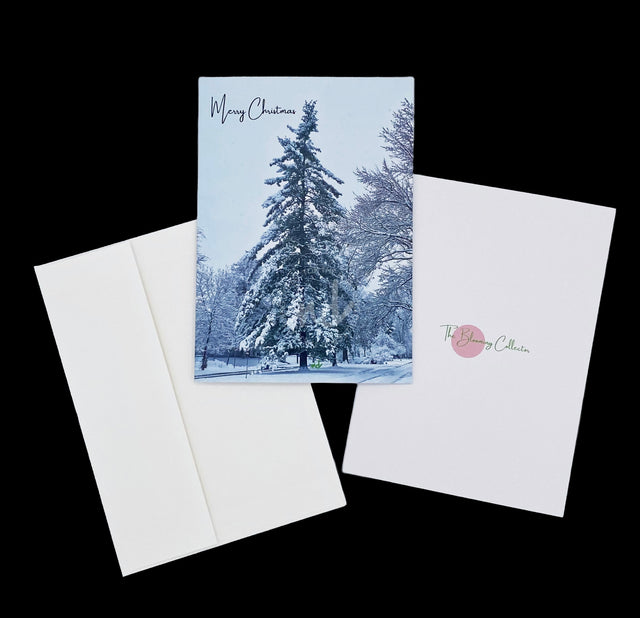 "Merry Christmas-Wintertime in Colorado" Folded Cards – Box of 8 with Envelopes