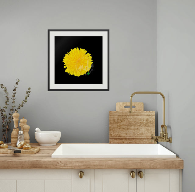 "Bee Yourself" Yellow Dandelion