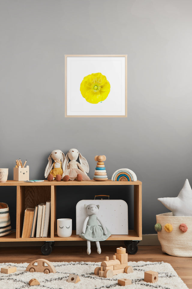 "Buttercup Bliss" Yellow Poppy Art Print