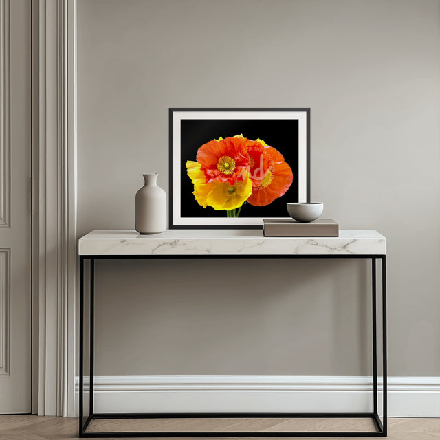 "Poppy Fiesta" Colorful Poppies Floral Art Print