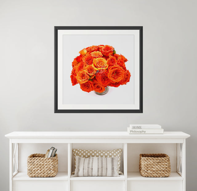 "Sunset Orange" Orange Roses