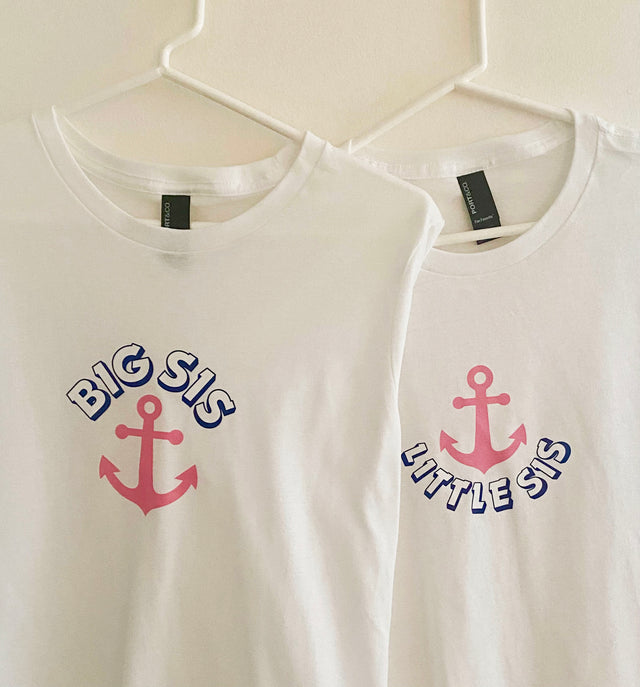 Delta Gamma T-Shirts – Set of 2- Big Sis Little Sis T-Shirts