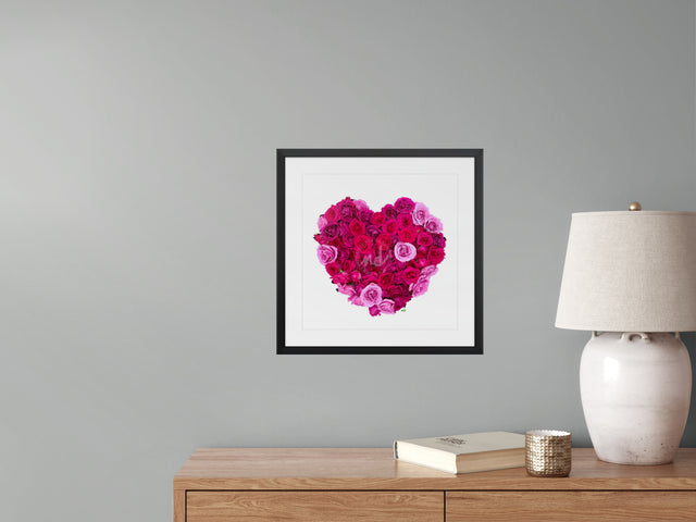 "Healing Heart on White" Mixed Roses