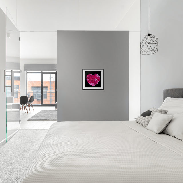 "Healing Heart on Black" Mixed Roses