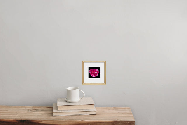 "Healing Heart on Black" Mixed Roses