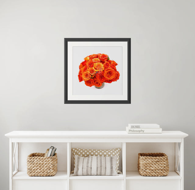 "Sunset Orange" Orange Roses